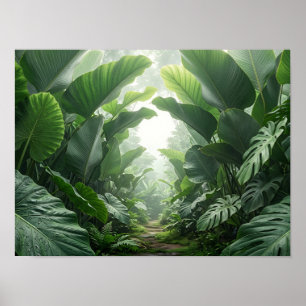 Póster de la naturaleza tropical del Cañón Botánic