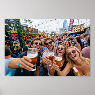 Póster de la Noche de Amigos del Festival de Cerve