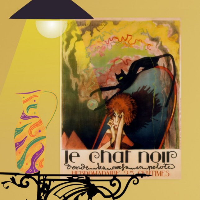 Póster de la obra de teatro Le chat noir 1922 henr (Subido por el creador)