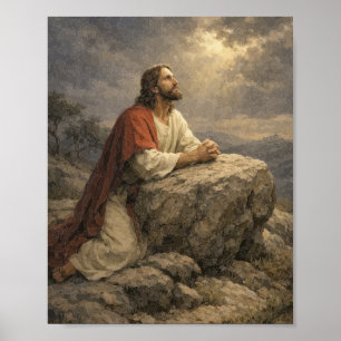 Póster de la oración de Jesús en Getsemaní – Pacíf