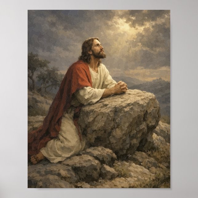 Póster de la oración de Jesús en Getsemaní – Pacíf (Frente)