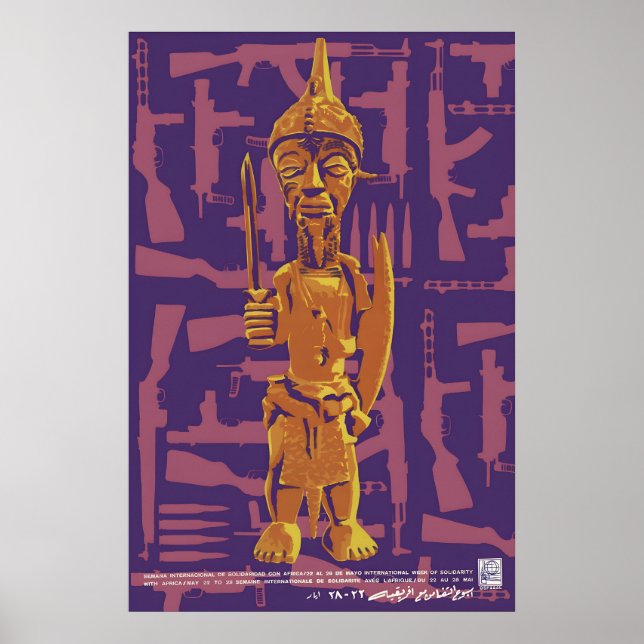 Póster de la OSPAAAL Semana Internacional de Solid (Frente)