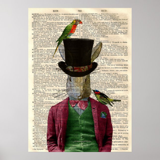 Poster de la página del libro de arte alterado de  (Frente)