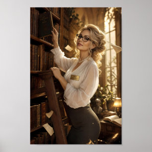 Póster de la pared del Museo de la Biblioteca Dora