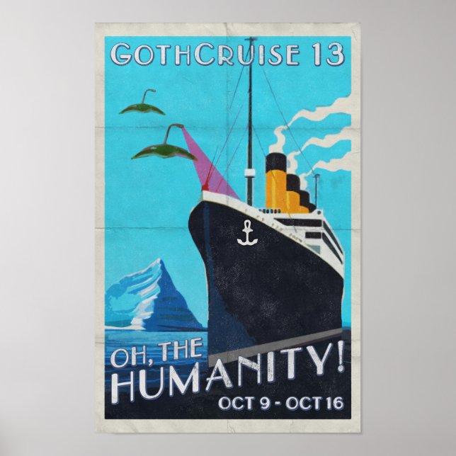 Póster de la pared GothCruise 13: Oh La Humanidad (Frente)