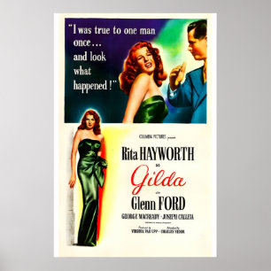 Póster de la película Gilda 1946 IMPRESIÓN A5-A1 4