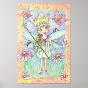 Póster de la pequeña princesa hada de Molly Harris