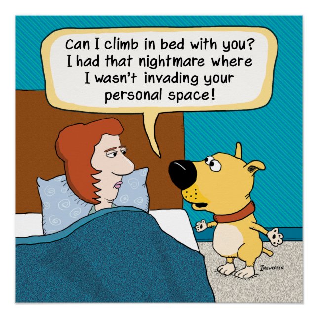 Poster de la pesadilla de perro gracioso (Anverso)