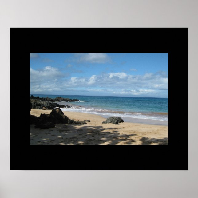 Póster de la playa de Maui (Frente)