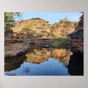 Póster de la poza de roca del Outback