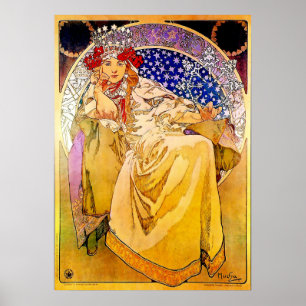 Póster de la Princesa Jacinto por Alphonse Mucha