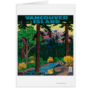 Poster de la publicidad de la isla de Vancouver