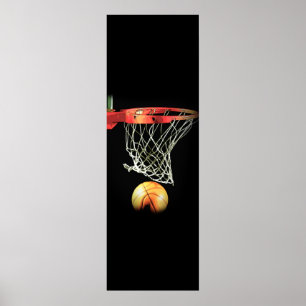 Poster de la puerta de baloncesto, arte deportivo 