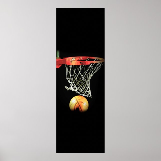 Poster de la puerta de baloncesto, arte deportivo  (Frente)