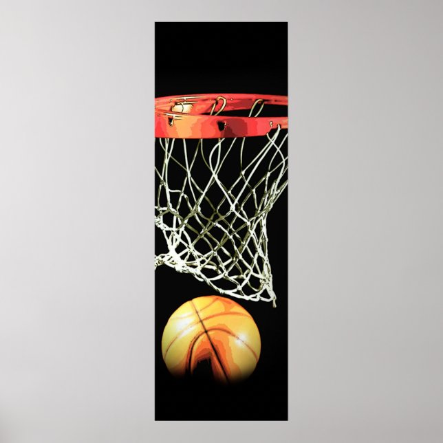 Poster de la puerta de baloncesto, arte deportivo  (Frente)