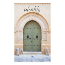 Póster de la puerta marroquí de identidad