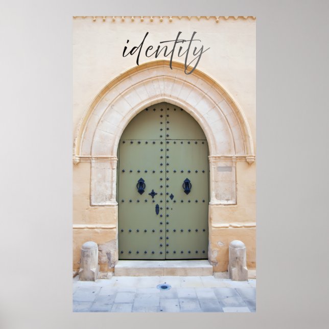 Póster de la puerta marroquí de identidad (Frente)