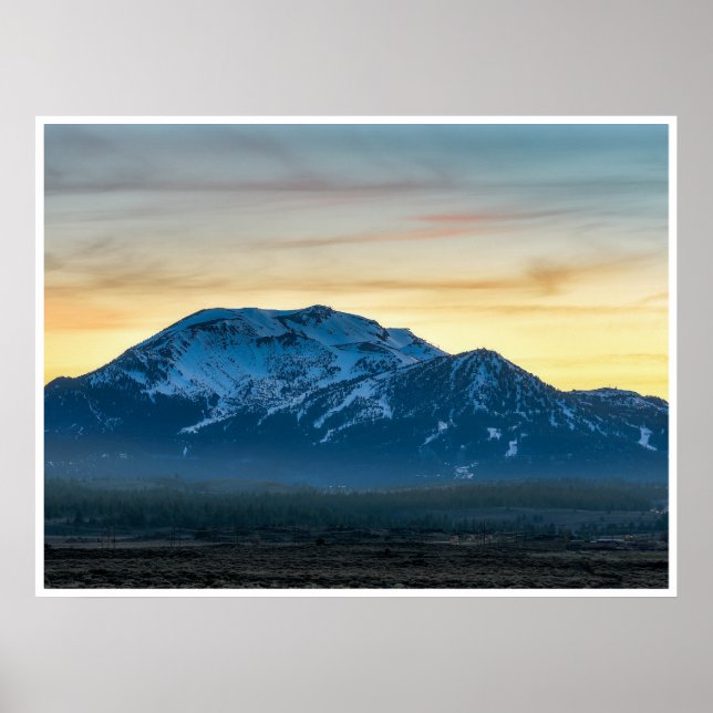 Póster de la puesta de sol en Mammoth Mountain | S (Frente)