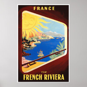 Póster de la Riviera Francesa