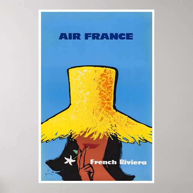 Póster de la Riviera Francesa Arte de Impresión de (Frente)