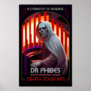 Póster de la Sinfonía de la Venganza de Dr. Phibes