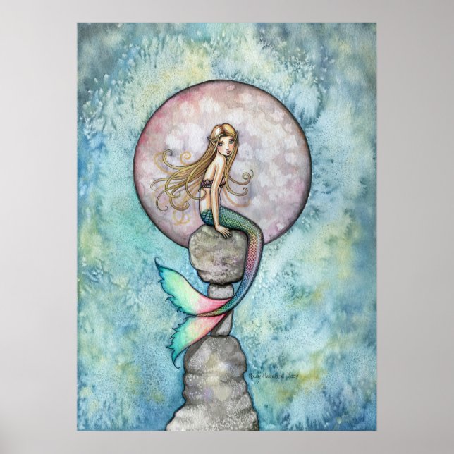Póster de la Sirena de la Luna Hundida (Frente)