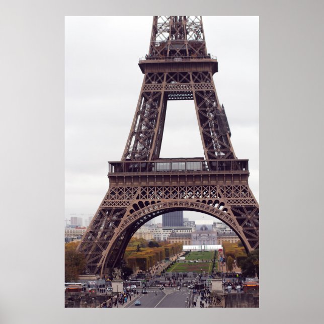 Póster de la torre Eiffel de París (Frente)