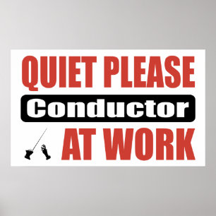Póster De la tranquilidad conductor por favor en el