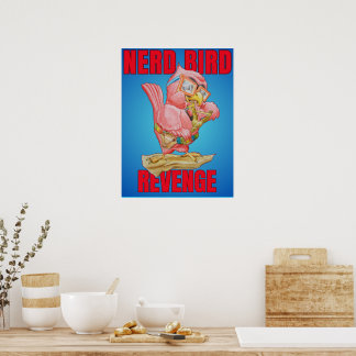 Póster de la venganza de los niños del pájaro nerd