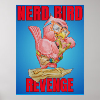 Póster de la venganza de los niños del pájaro nerd