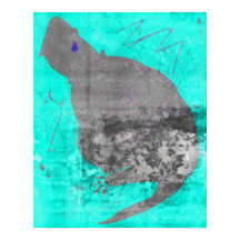 Póster de lágrima de tortuga 16 x 10