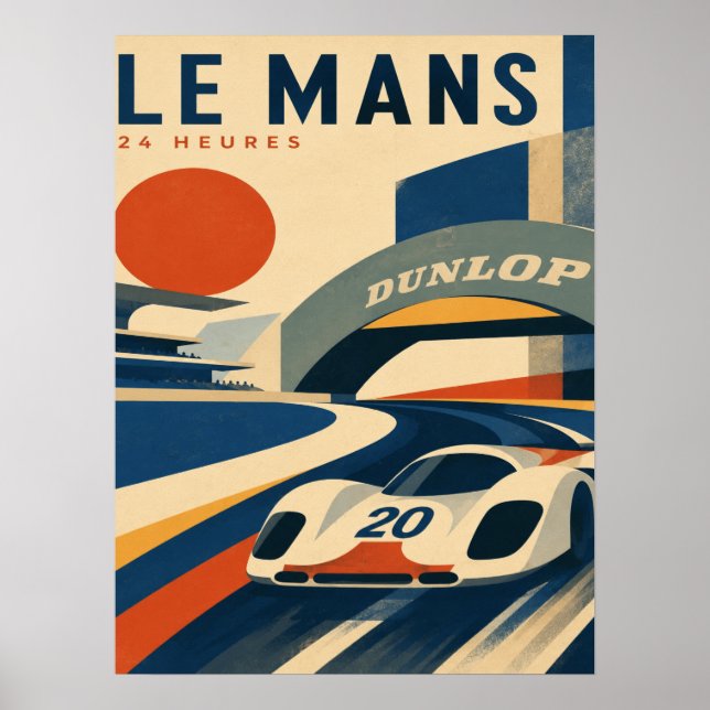Póster de las 24 Horas de Le Mans (Frente)