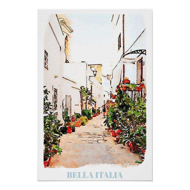 ** Poster de las líneas de planta de la Italia AP1 (Anverso)