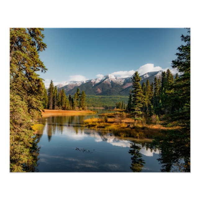 Poster de las montañas rocosas (Anverso)