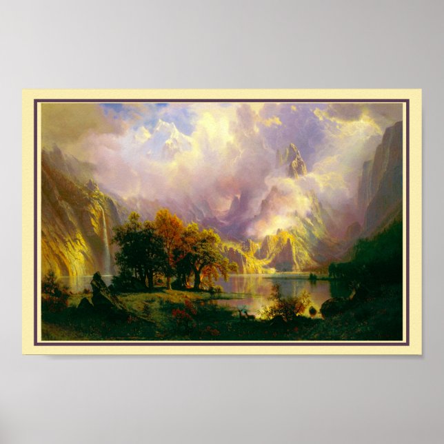 Póster de las montañas rocosas (Frente)