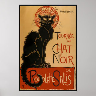 Póster de Le Chat Noir – Arte de Théophile Steinle