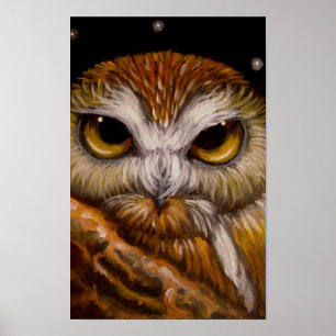 Póster de lechuza aserradora FANTASE