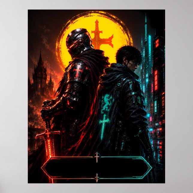 Póster de Legado de Padre Cyberpunk (Frente)