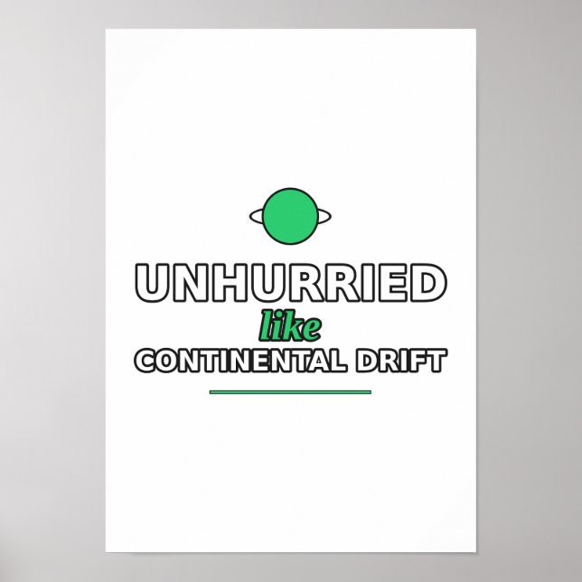 Póster de lento como la deriva continental (Frente)