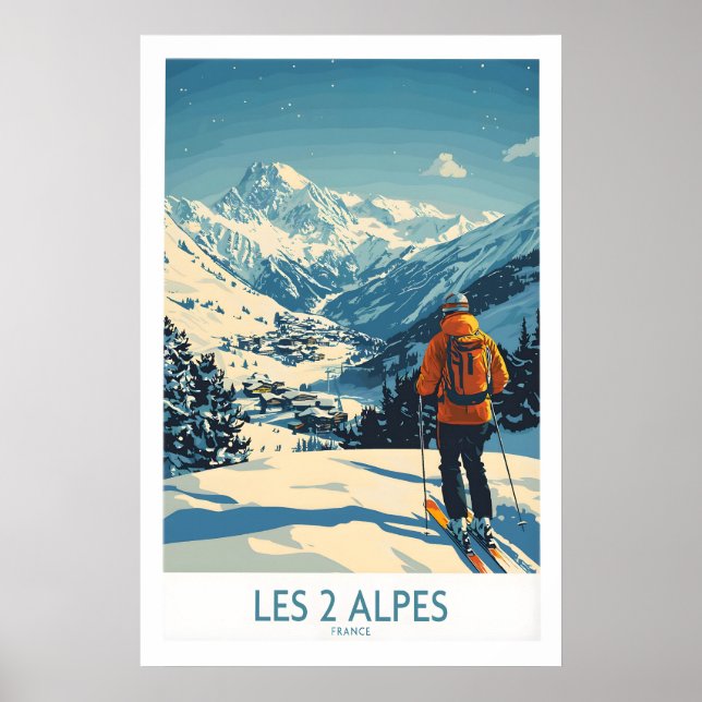 Póster de Les 2 Alpes Francia 1 (Frente)