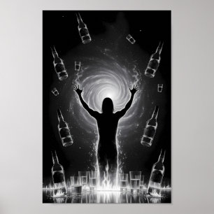 Póster de Liberación de la Adicción a la Luz