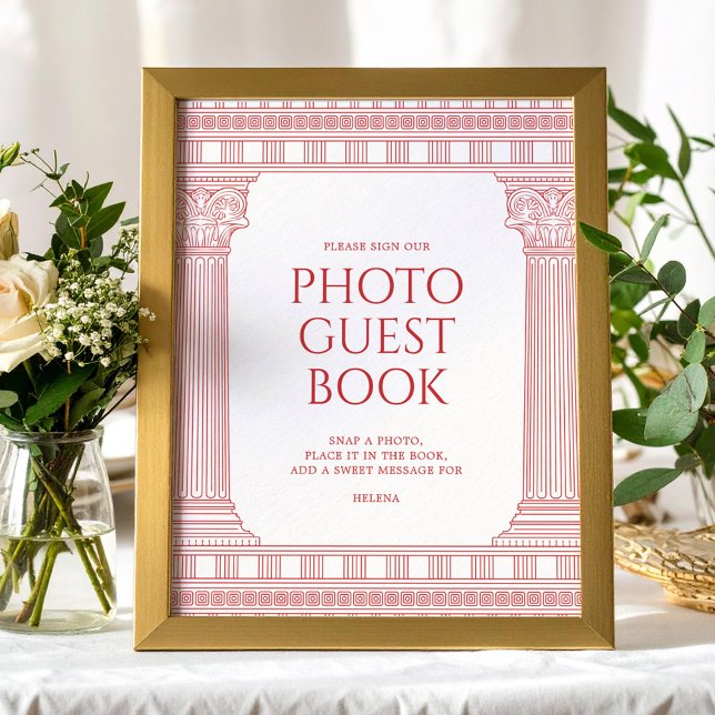 Póster de libro de invitados para fiesta de diosa (Subido por el creador)