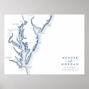 Póster de libro de visitas de mapa moderno para bo