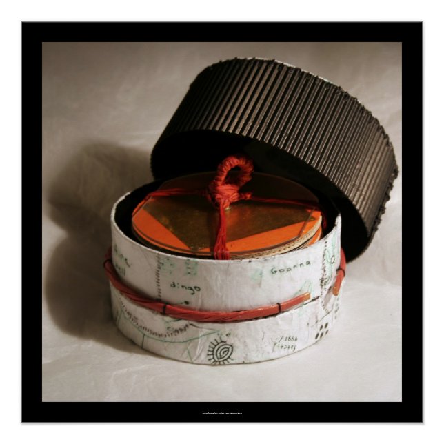 Poster de libros de artista de encuentro simbólico (Anverso)