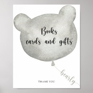 Póster de libros, tarjetas y regalos de globo de o