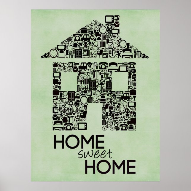 Poster de lienzo de arte en pared casera (Frente)
