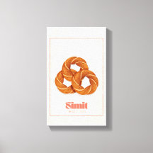 Póster de lienzo de tradición de pan de sésamo tur
