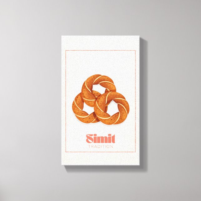 Póster de lienzo de tradición de pan de sésamo tur (Anverso)