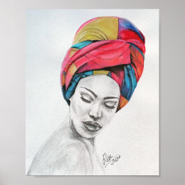 Póster de lienzo premium QUEENIFICENT (20x25 cm)