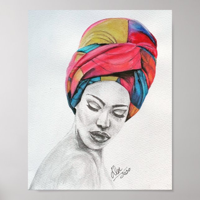 Póster de lienzo premium QUEENIFICENT (20x25 cm) (Frente)